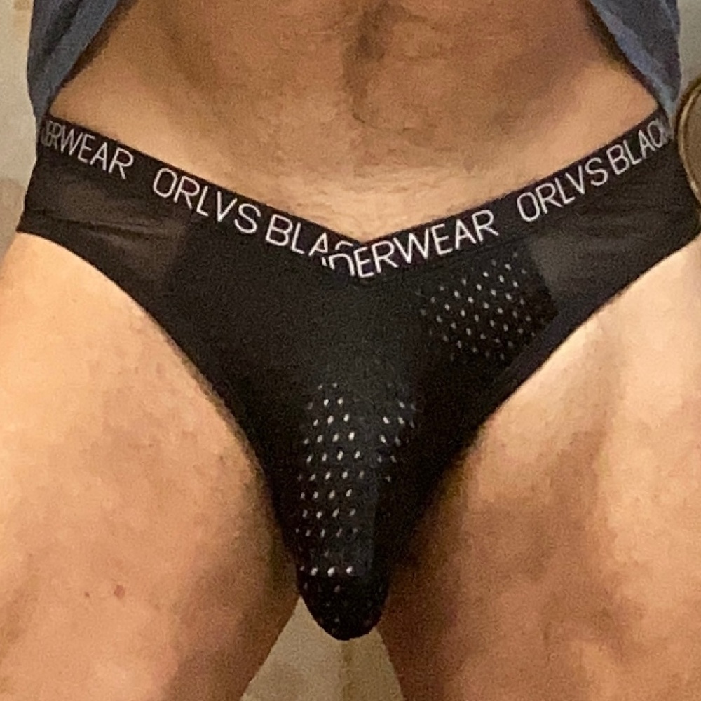 Orlvs black mesh brief, tag large but fits like medium - Picture 6 of 7